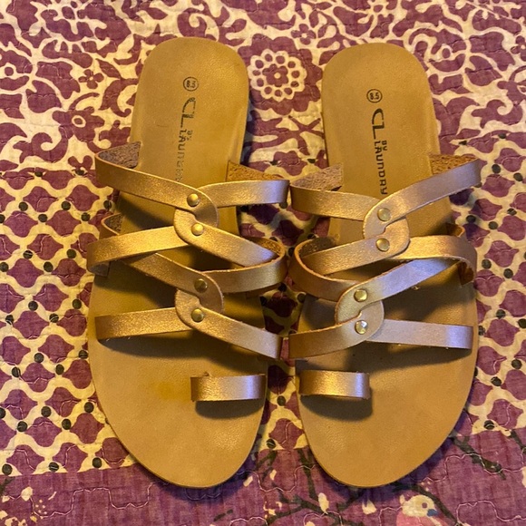 CL by Laundry Shoes - Cute rose gold slides CL by laundry size 8.5